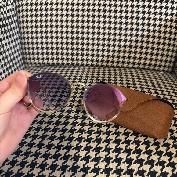 Ray-Ban Accessories - Ray-Ban Gold Frame with Purple Gradient Sunglasses